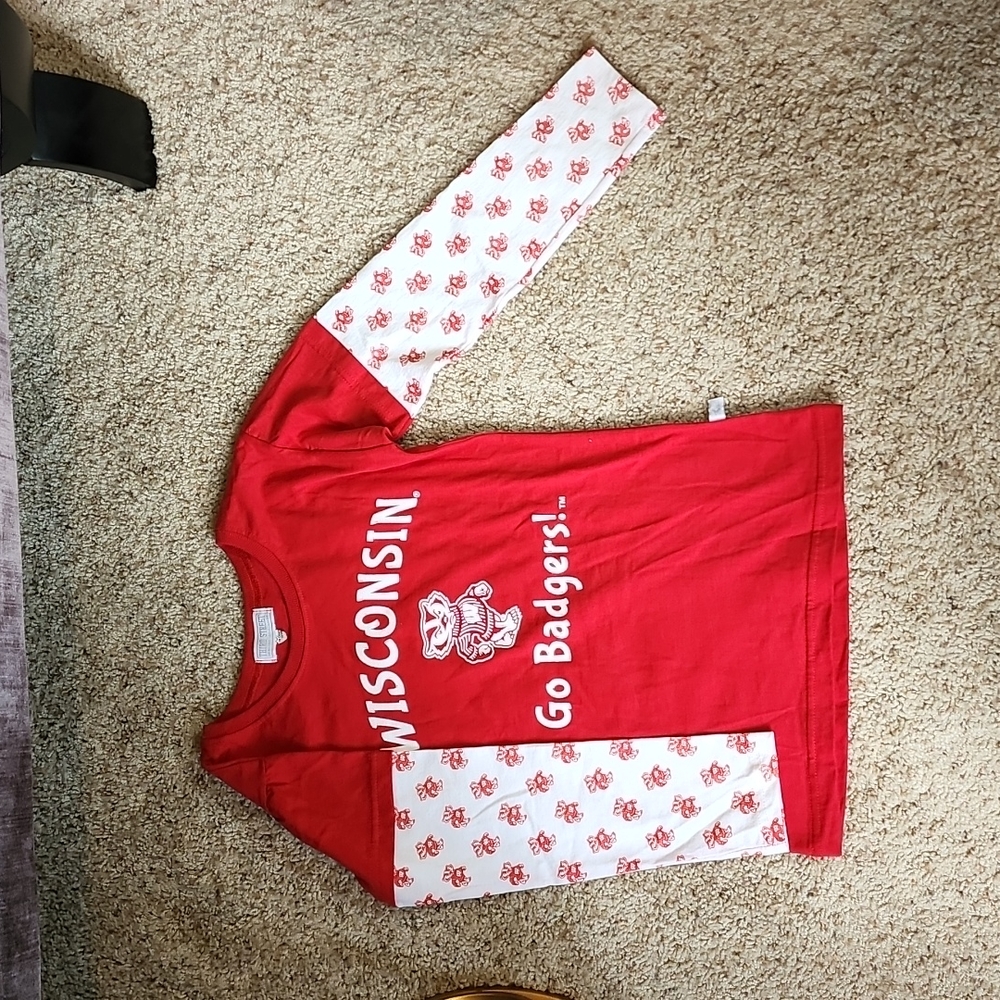 Wisconsin Badgers shirt, Youth size L